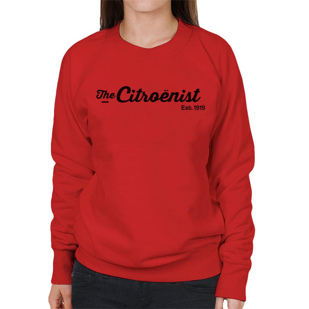Citroën The Citroënst Est 1919 Black Logo Women's Sweatshirt-ALL + EVERY