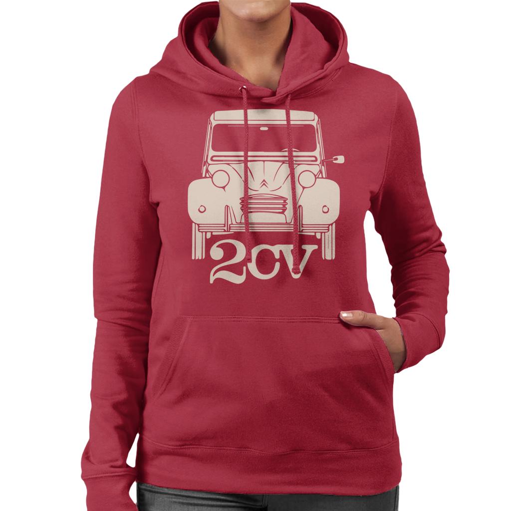 Citroën 2CV For Dark Women's Hooded Sweatshirt-ALL + EVERY