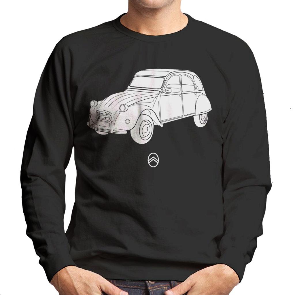 Citroën 2CV Angle For Dark Men's Sweatshirt-ALL + EVERY