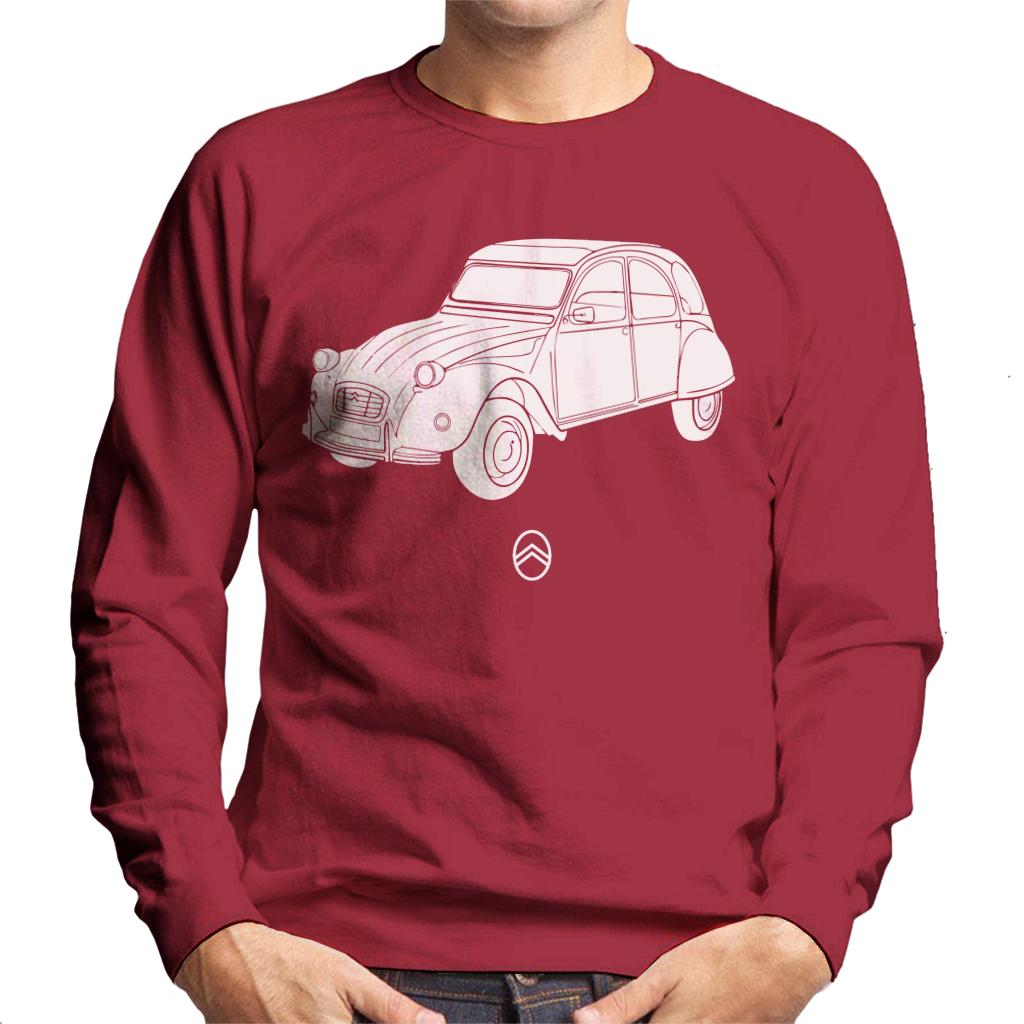 Citroën 2CV Angle For Dark Men's Sweatshirt-ALL + EVERY