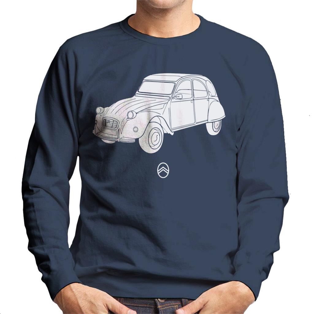 Citroën 2CV Angle For Dark Men's Sweatshirt-ALL + EVERY