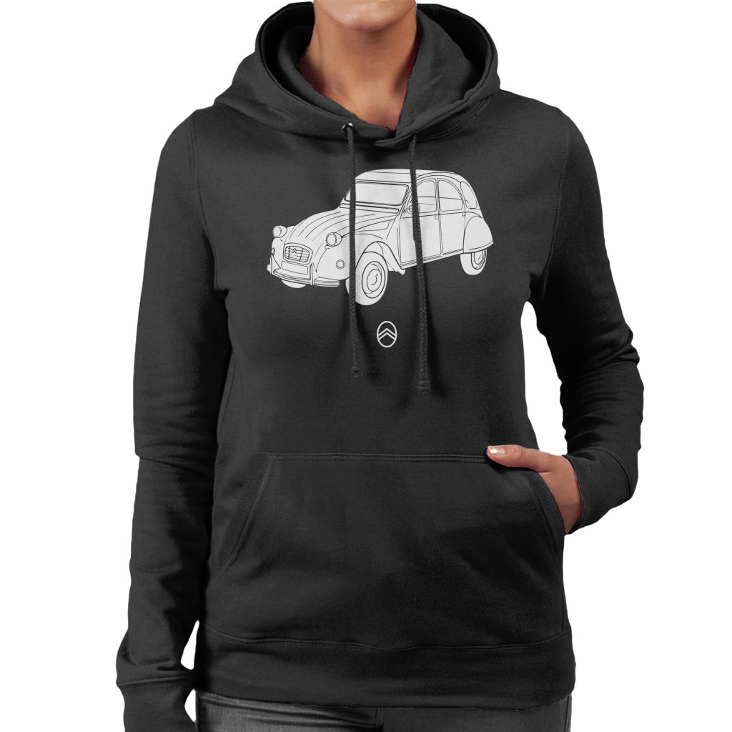 Citroën 2CV Angle For Dark Women's Hooded Sweatshirt-ALL + EVERY