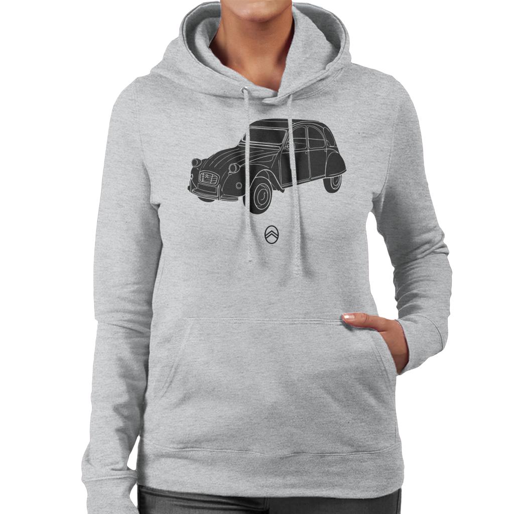 Citroën 2CV Angle For Light Women's Hooded Sweatshirt-ALL + EVERY