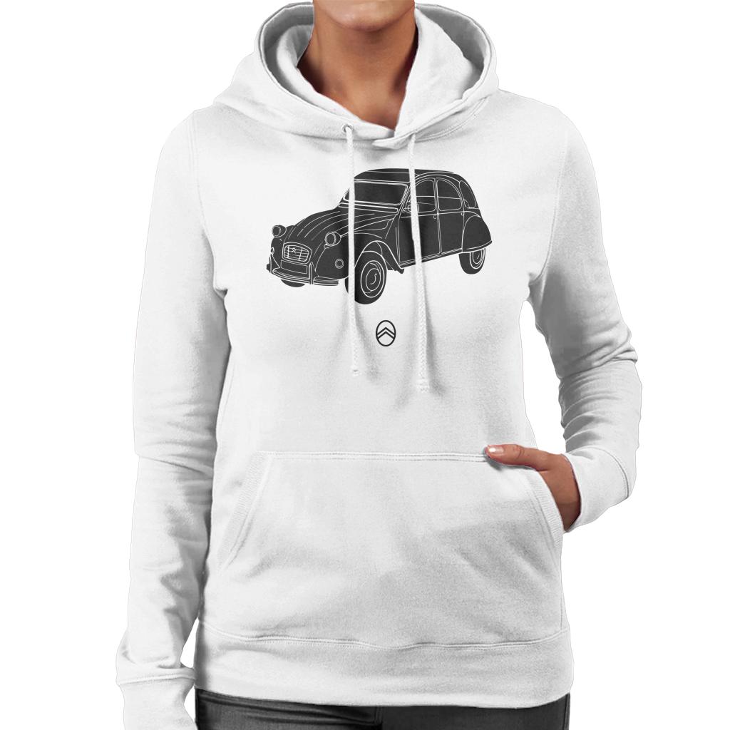 Citroën 2CV Angle For Light Women's Hooded Sweatshirt-ALL + EVERY