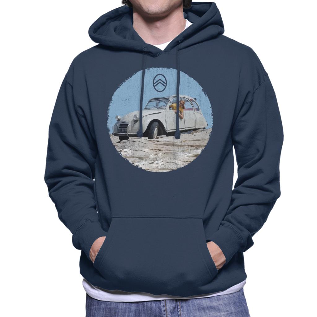 Citroën 2CV Vintage Photo Men's Hooded Sweatshirt-ALL + EVERY