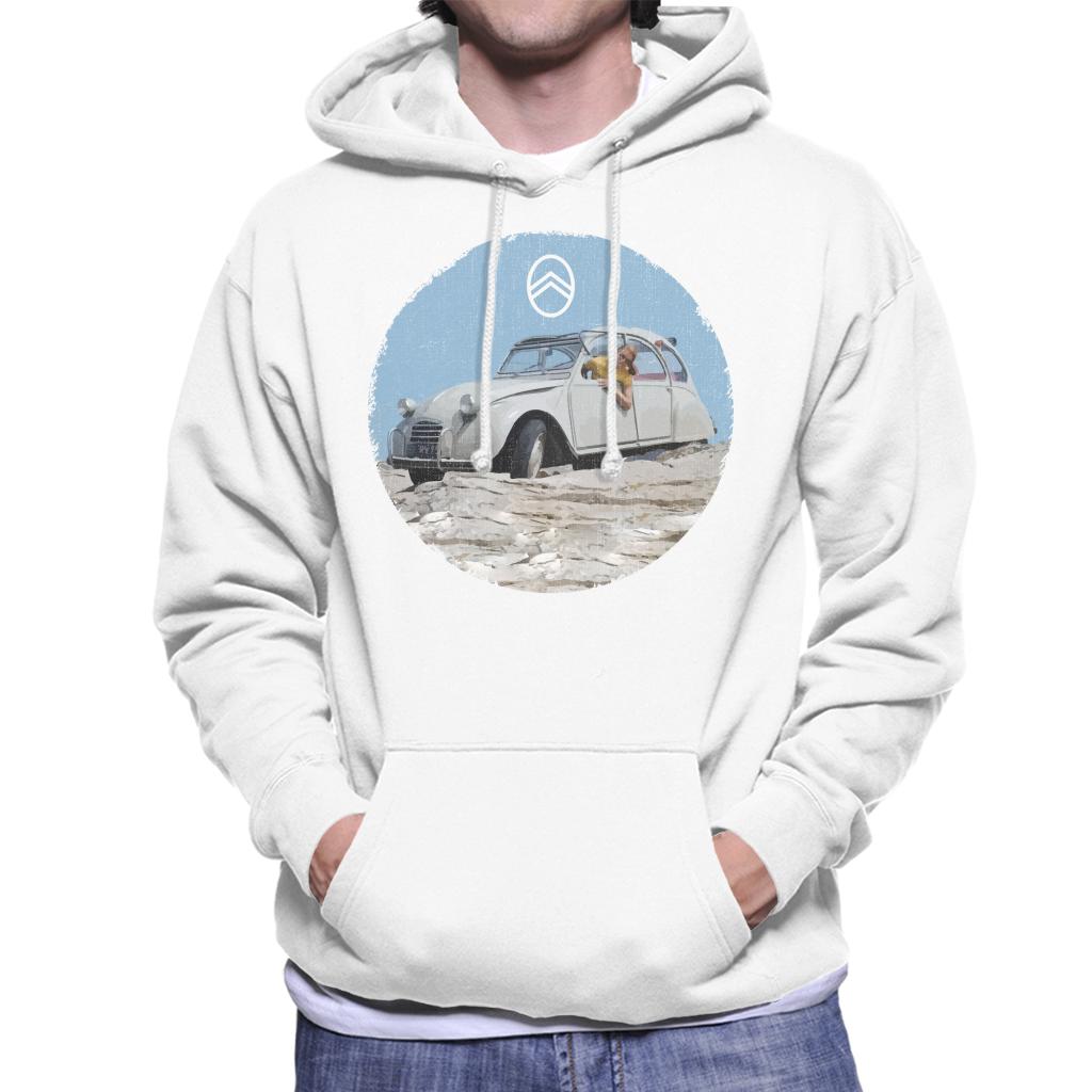 Citroën 2CV Vintage Photo Men's Hooded Sweatshirt-ALL + EVERY