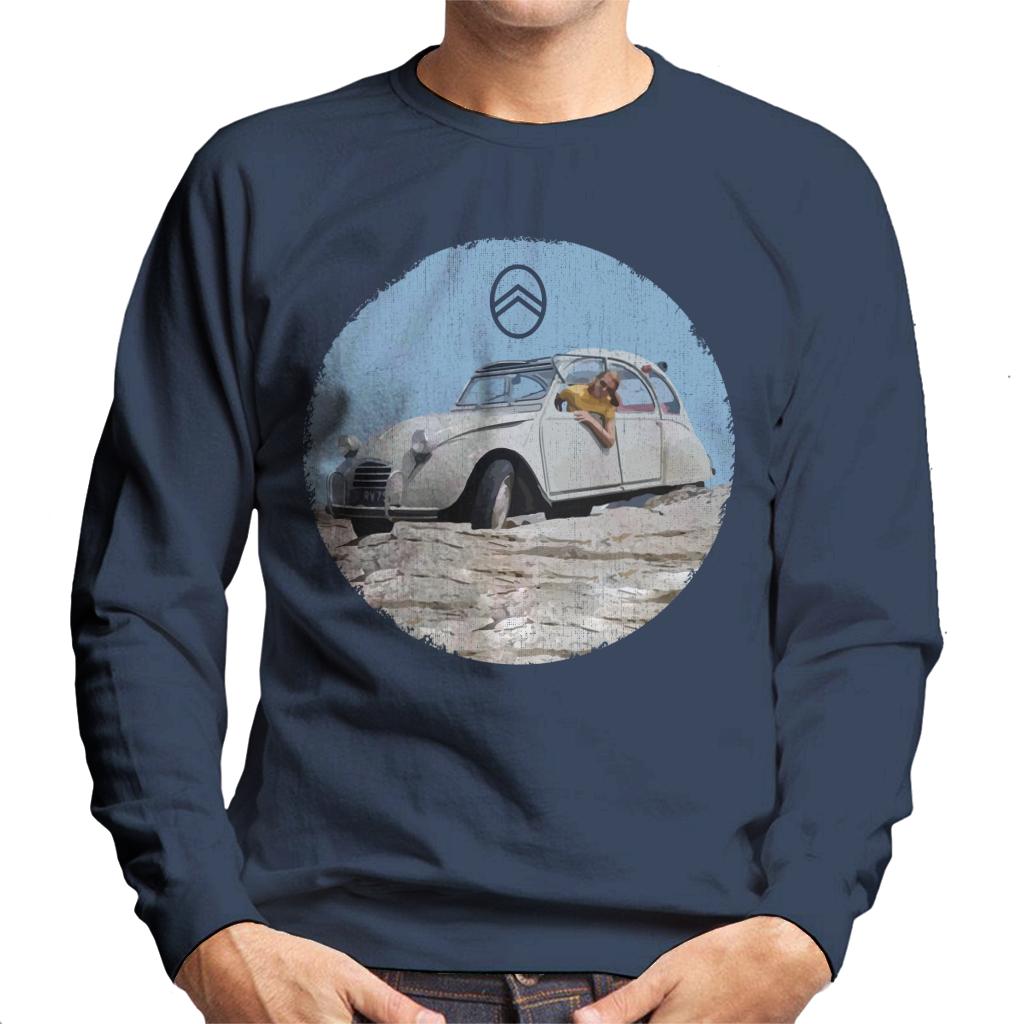 Citroën 2CV Vintage Photo Men's Sweatshirt-ALL + EVERY