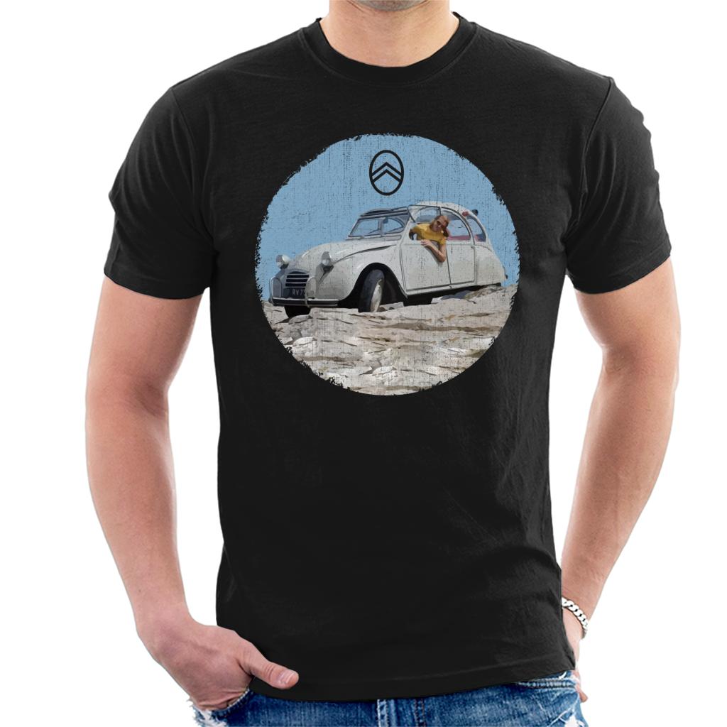 Citroën 2CV Vintage Photo Men's T-Shirt-ALL + EVERY