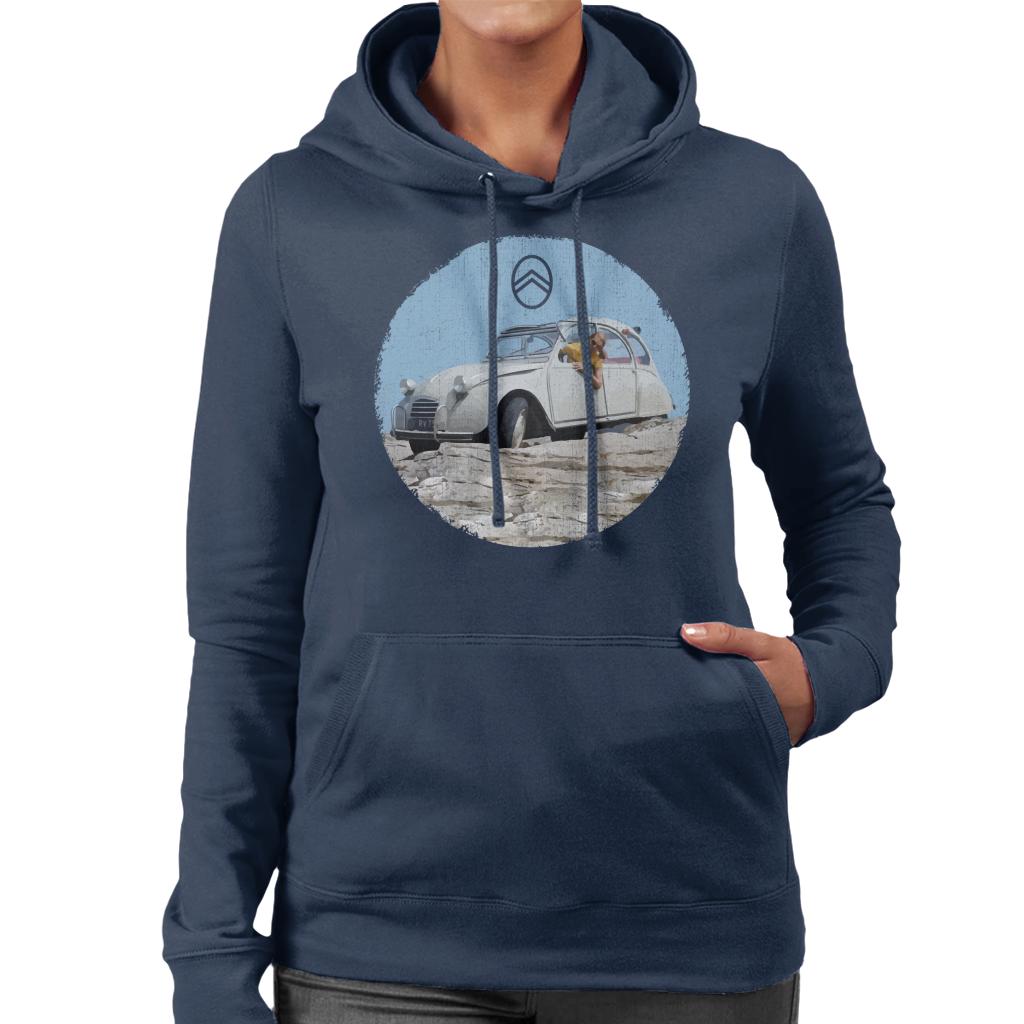 Citroën 2CV Vintage Photo Women's Hooded Sweatshirt-ALL + EVERY