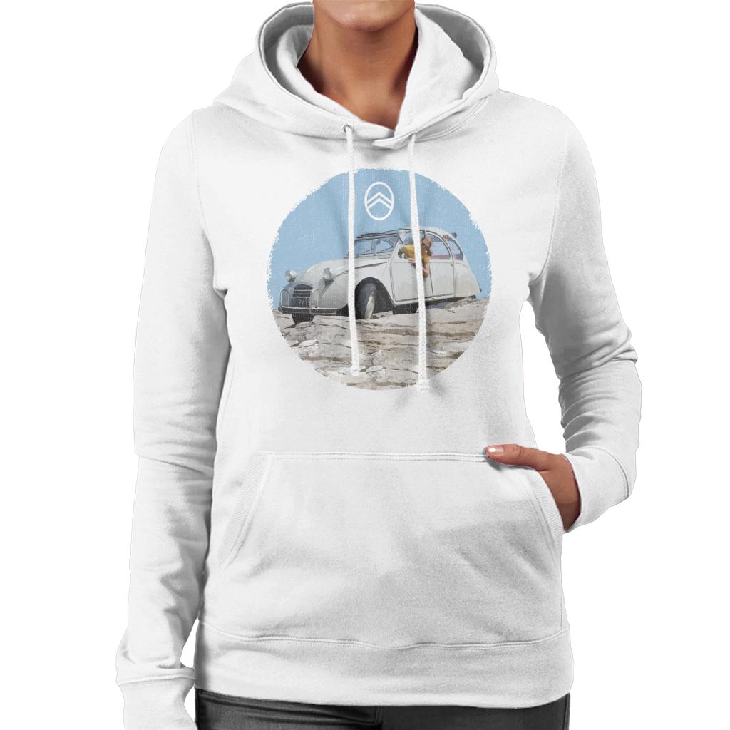 Citroën 2CV Vintage Photo Women's Hooded Sweatshirt-ALL + EVERY