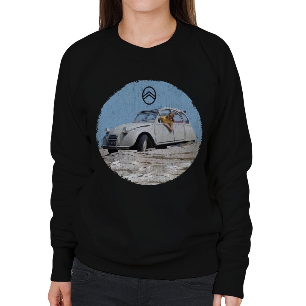 Citroën 2CV Vintage Photo Women's Sweatshirt-ALL + EVERY