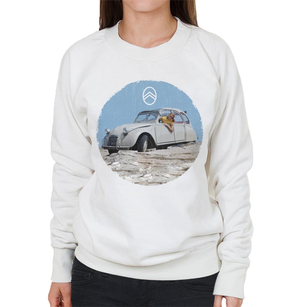 Citroën 2CV Vintage Photo Women's Sweatshirt-ALL + EVERY