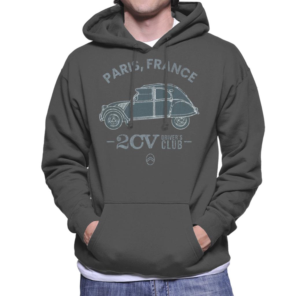 Citroën 2CV Drivers Club Paris France Men's Hooded Sweatshirt-ALL + EVERY