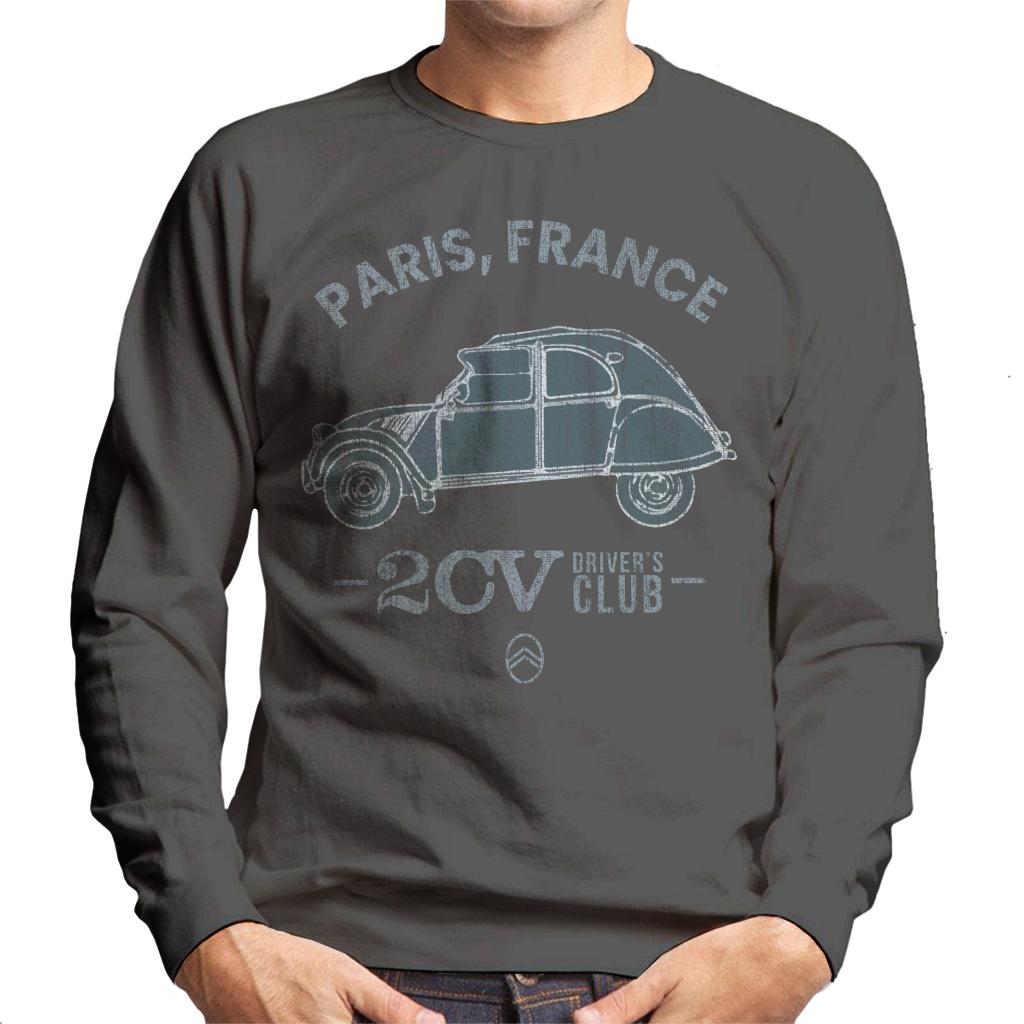 Citroën 2CV Drivers Club Paris France Men's Sweatshirt-ALL + EVERY