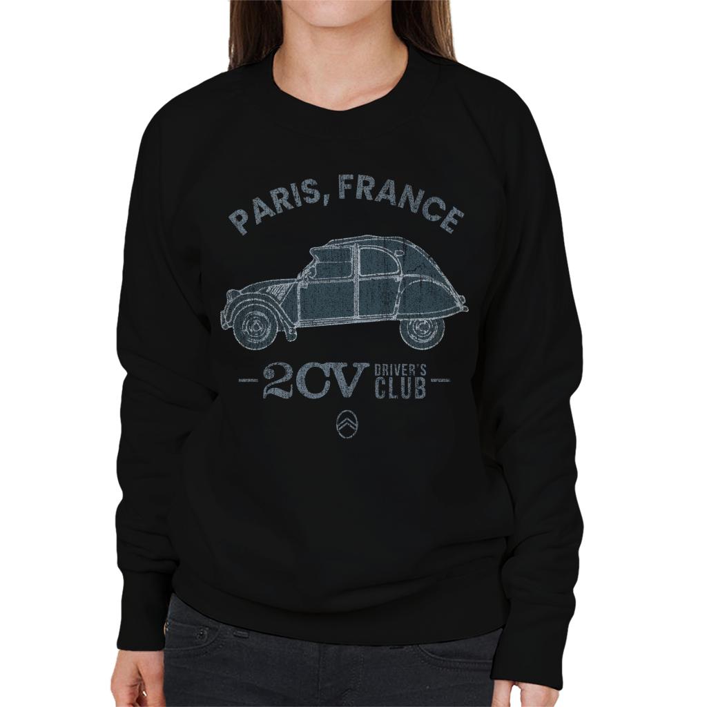 Citroën 2CV Drivers Club Paris France Women's Sweatshirt-ALL + EVERY