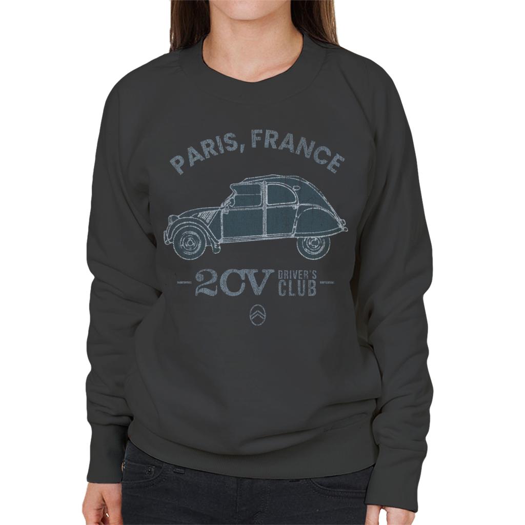 Citroën 2CV Drivers Club Paris France Women's Sweatshirt-ALL + EVERY