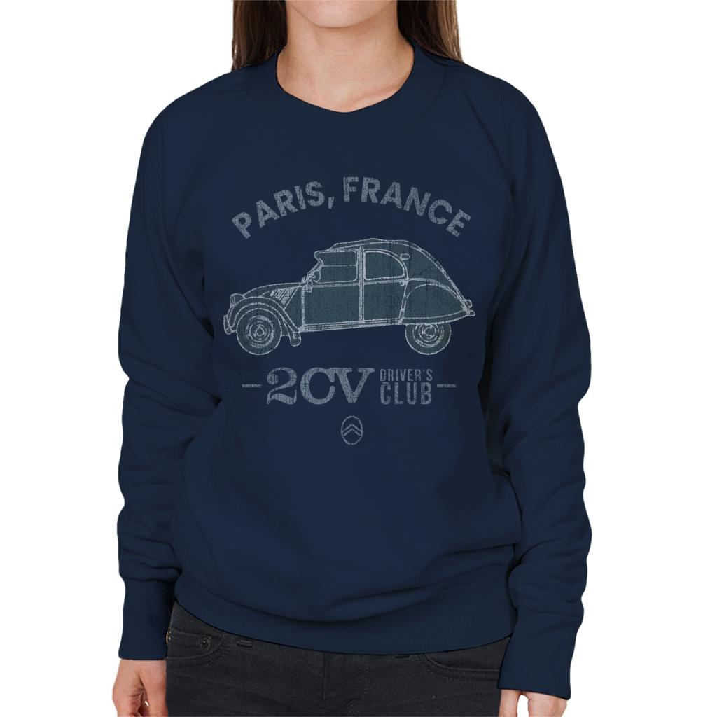 Citroën 2CV Drivers Club Paris France Women's Sweatshirt-ALL + EVERY