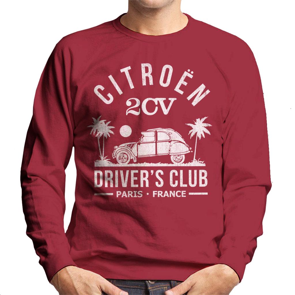 Citroën 2CV Driver's Club White Beach Men's Sweatshirt-ALL + EVERY