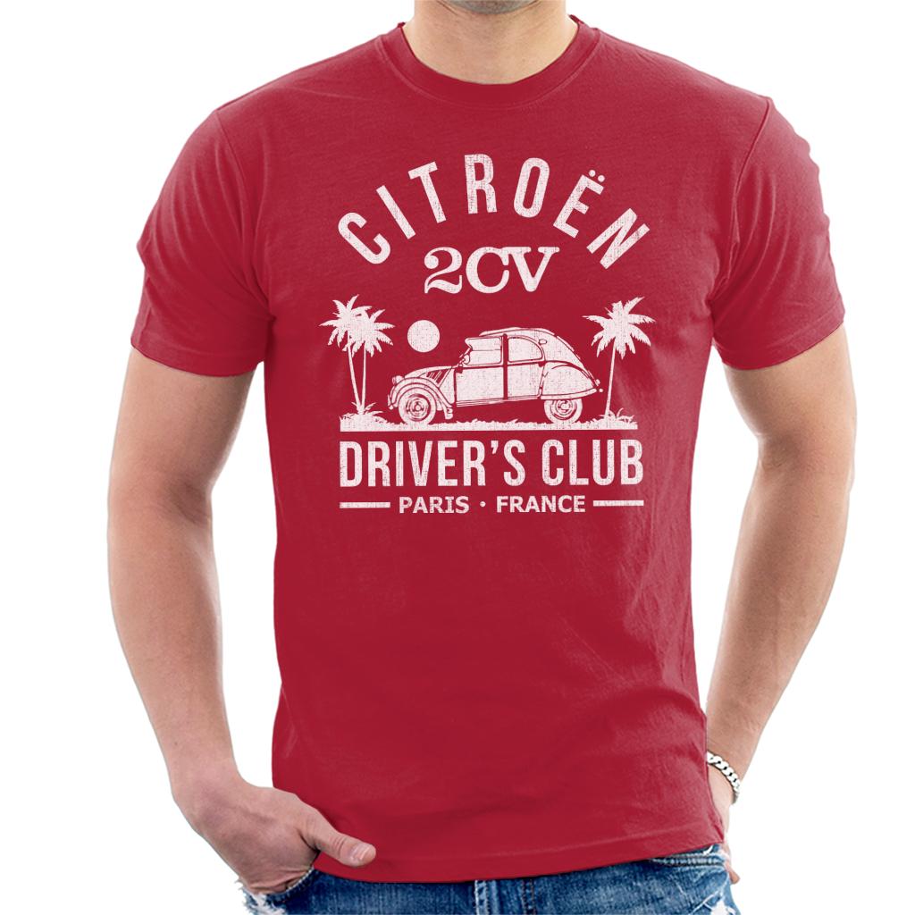 Citroën 2CV Driver's Club White Beach Men's T-Shirt-ALL + EVERY