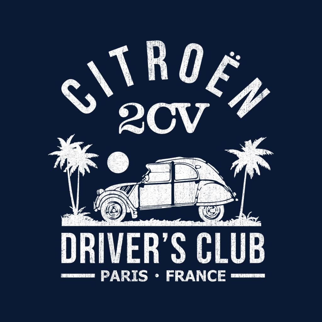 Citroën 2CV Driver's Club White Beach Men's Sweatshirt-ALL + EVERY