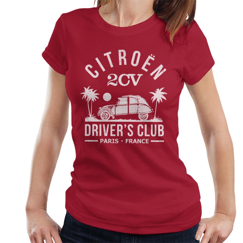 Citroën 2CV Driver's Club White Beach Women's T-Shirt-ALL + EVERY