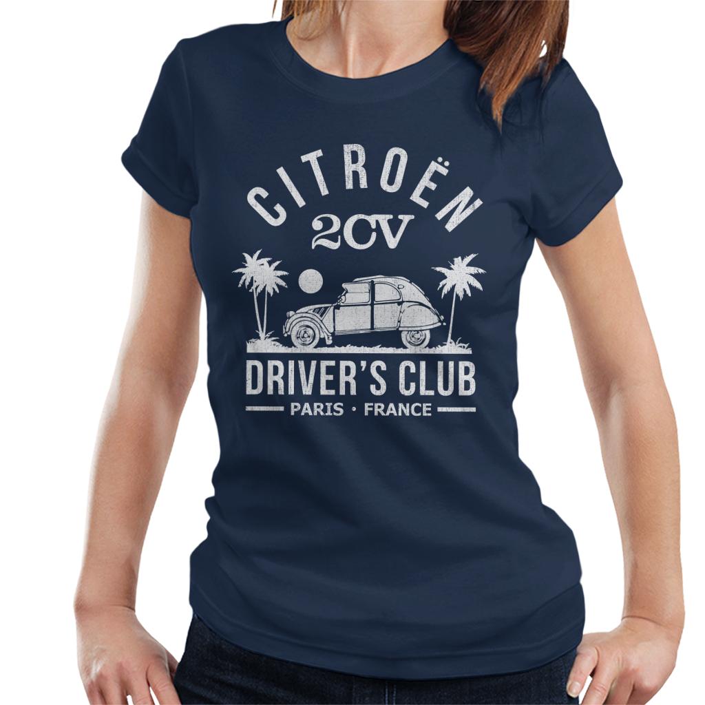 Citroën 2CV Driver's Club White Beach Women's T-Shirt-ALL + EVERY