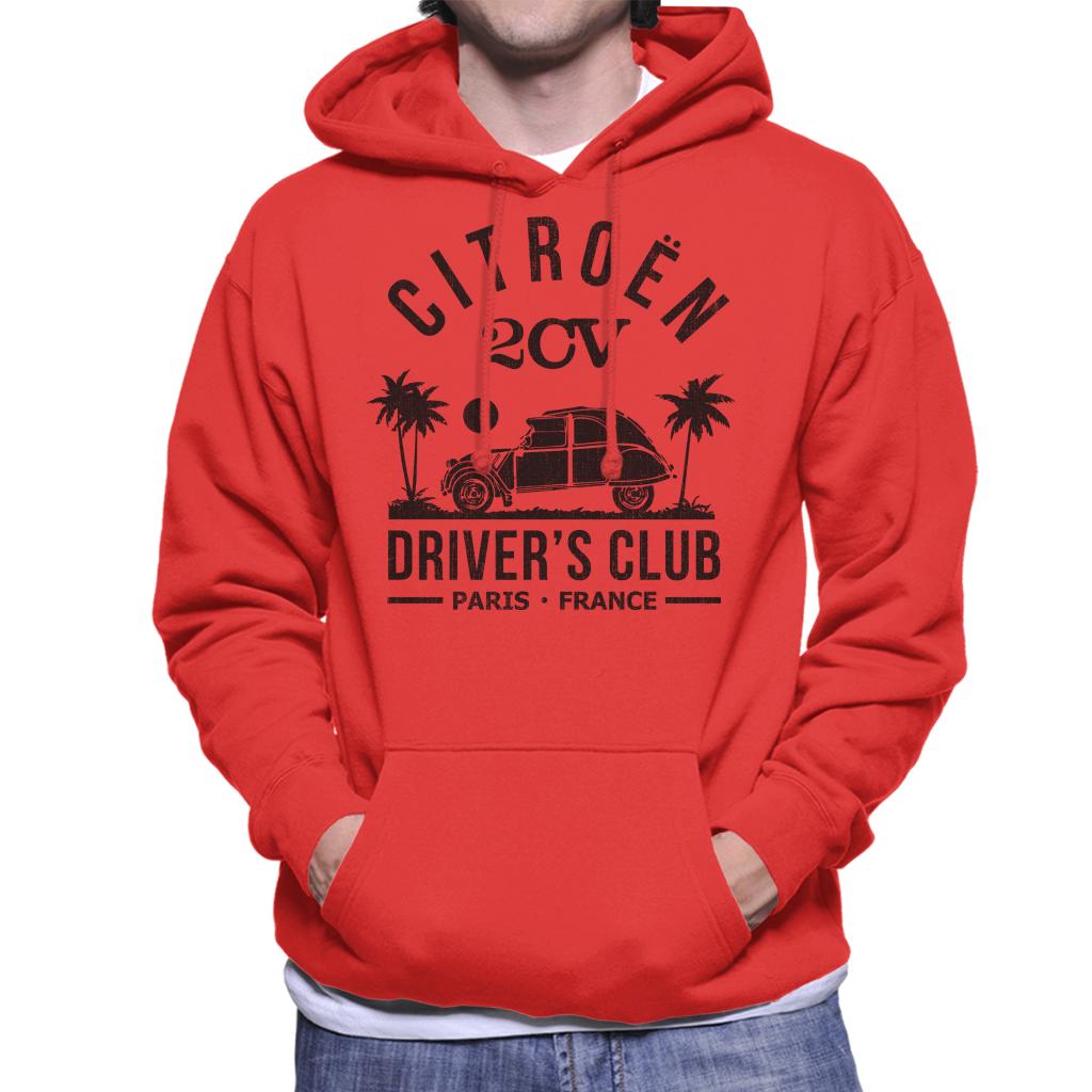 Citroën 2CV Driver's Club Black Beach Men's Hooded Sweatshirt-ALL + EVERY