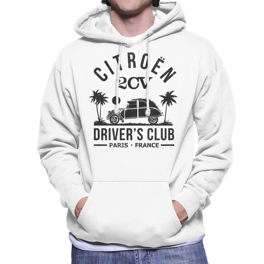 Citroën 2CV Driver's Club Black Beach Men's Hooded Sweatshirt-ALL + EVERY