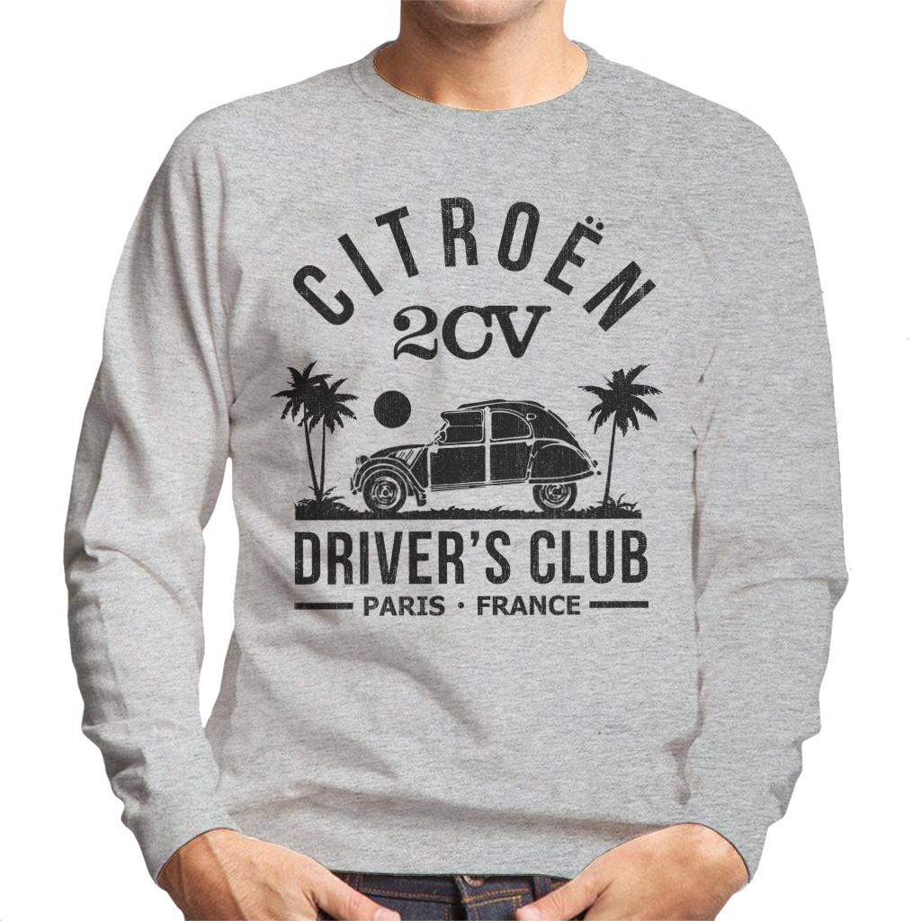 Citroën 2CV Driver's Club Black Beach Men's Sweatshirt-ALL + EVERY