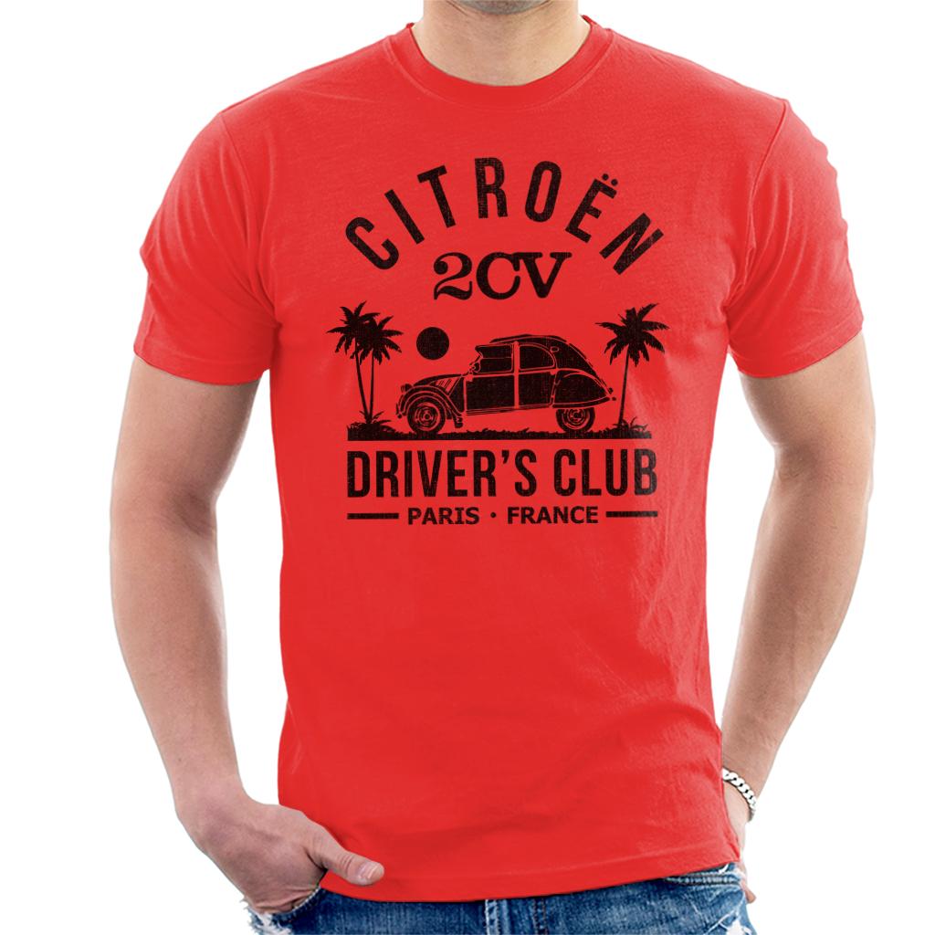 Citroën 2CV Driver's Club Black Beach Men's T-Shirt-ALL + EVERY