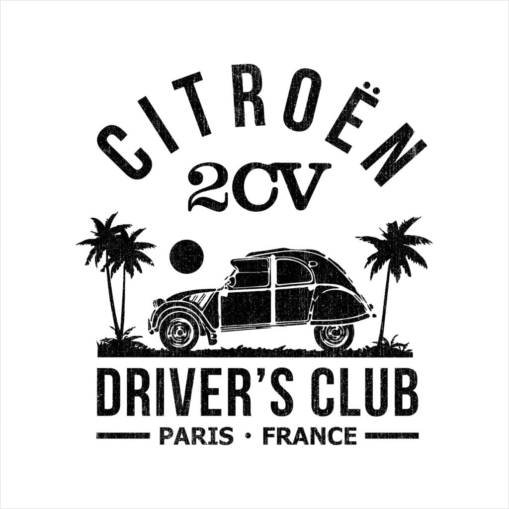 Citroën 2CV Driver's Club Black Beach Men's T-Shirt-ALL + EVERY