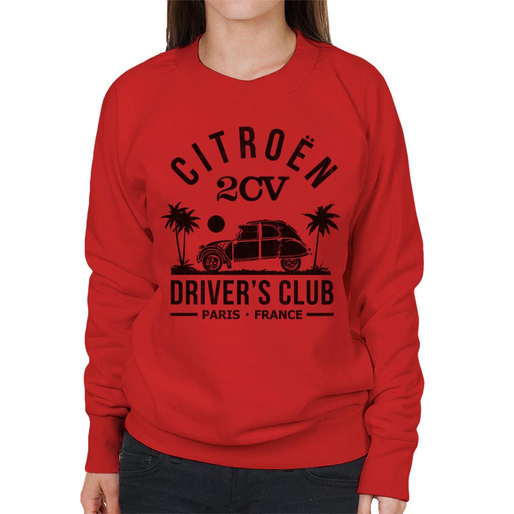 Citroën 2CV Driver's Club Black Beach Women's Sweatshirt-ALL + EVERY