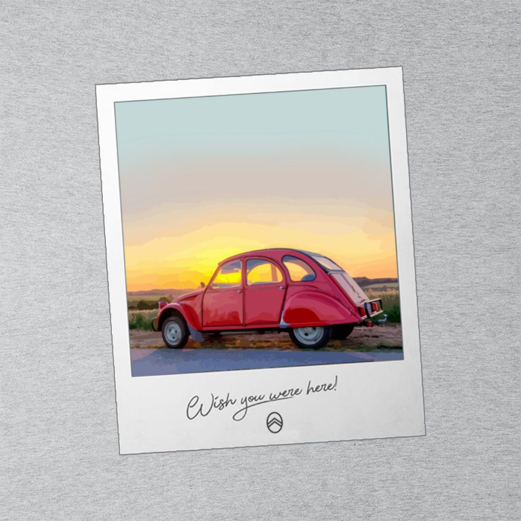 Citroën 2CV Wish You Were Here Photo For Light Men's T-Shirt-ALL + EVERY