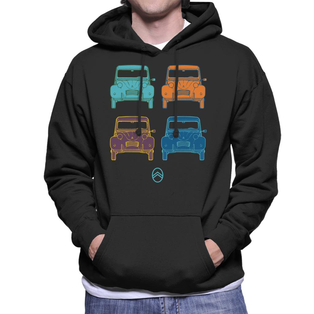 Citroën 2CV Pop Art Style Men's Hooded Sweatshirt-ALL + EVERY