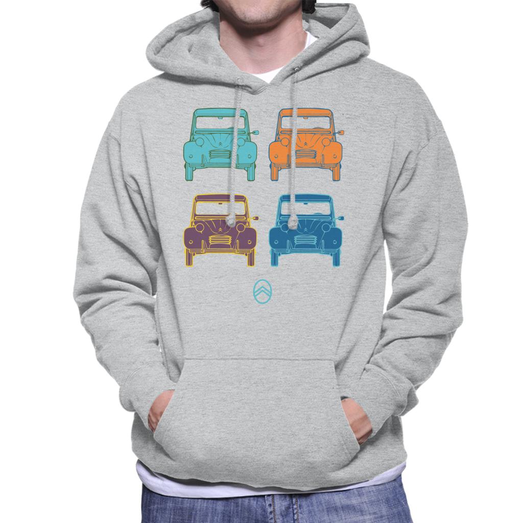 Citroën 2CV Pop Art Style Men's Hooded Sweatshirt-ALL + EVERY