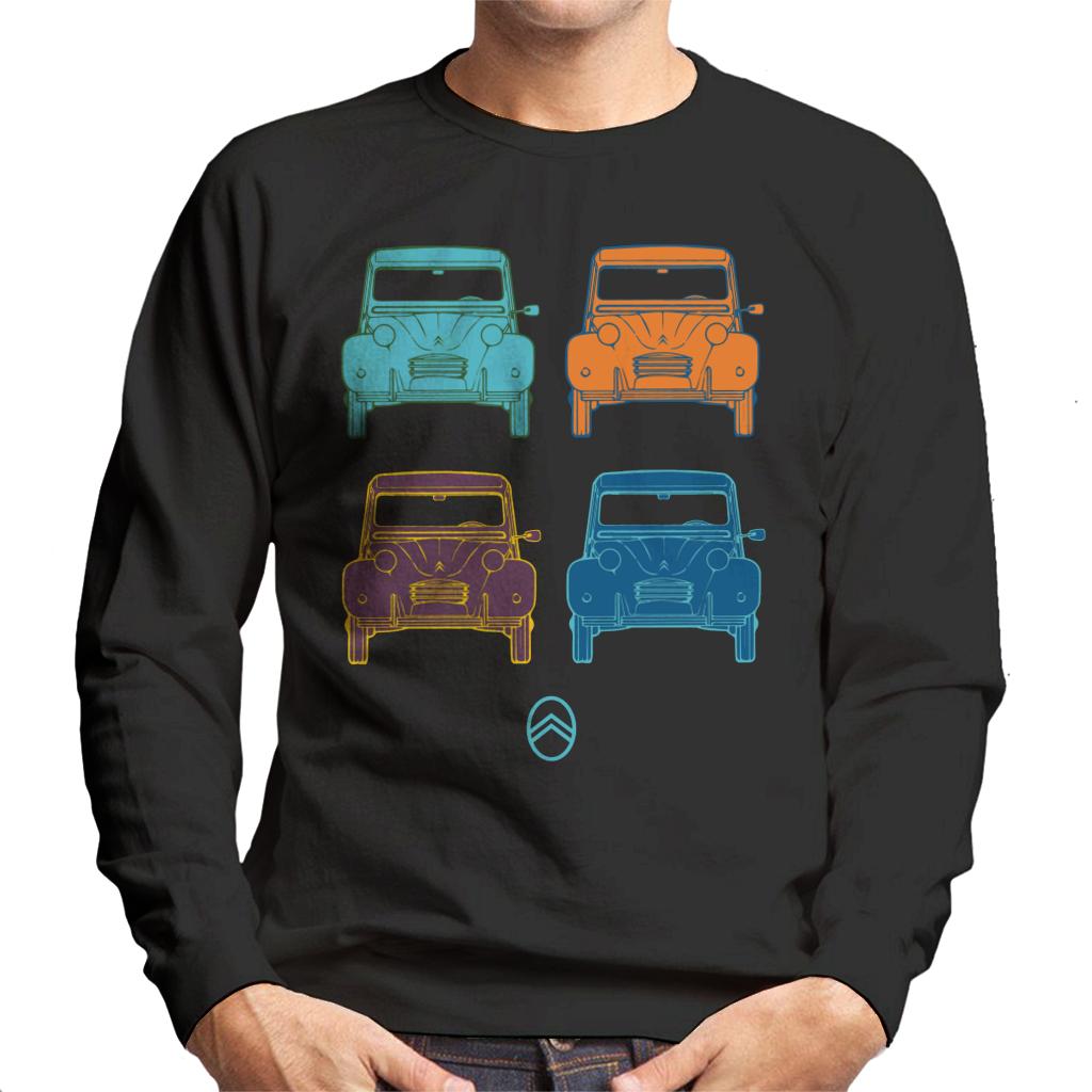 Citroën 2CV Pop Art Style Men's Sweatshirt-ALL + EVERY