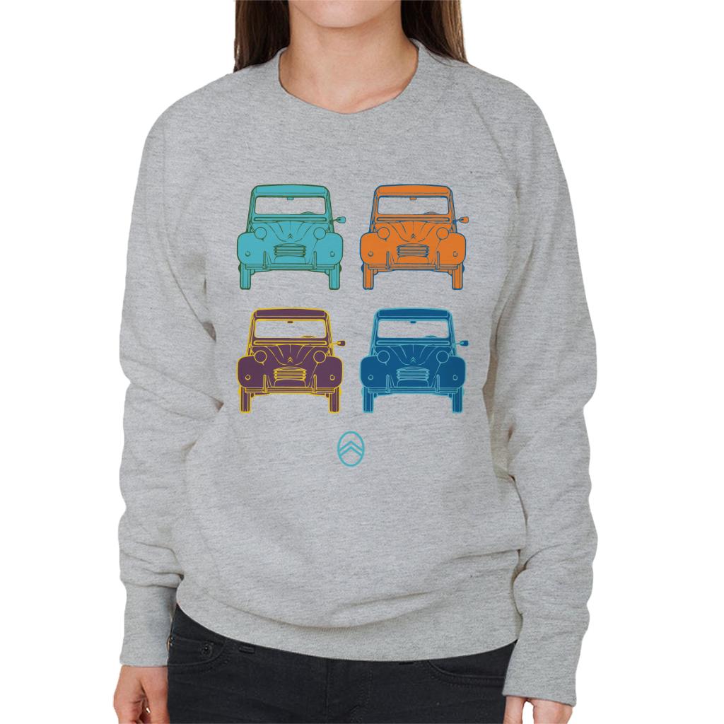 Citroën 2CV Pop Art Style Women's Sweatshirt-ALL + EVERY