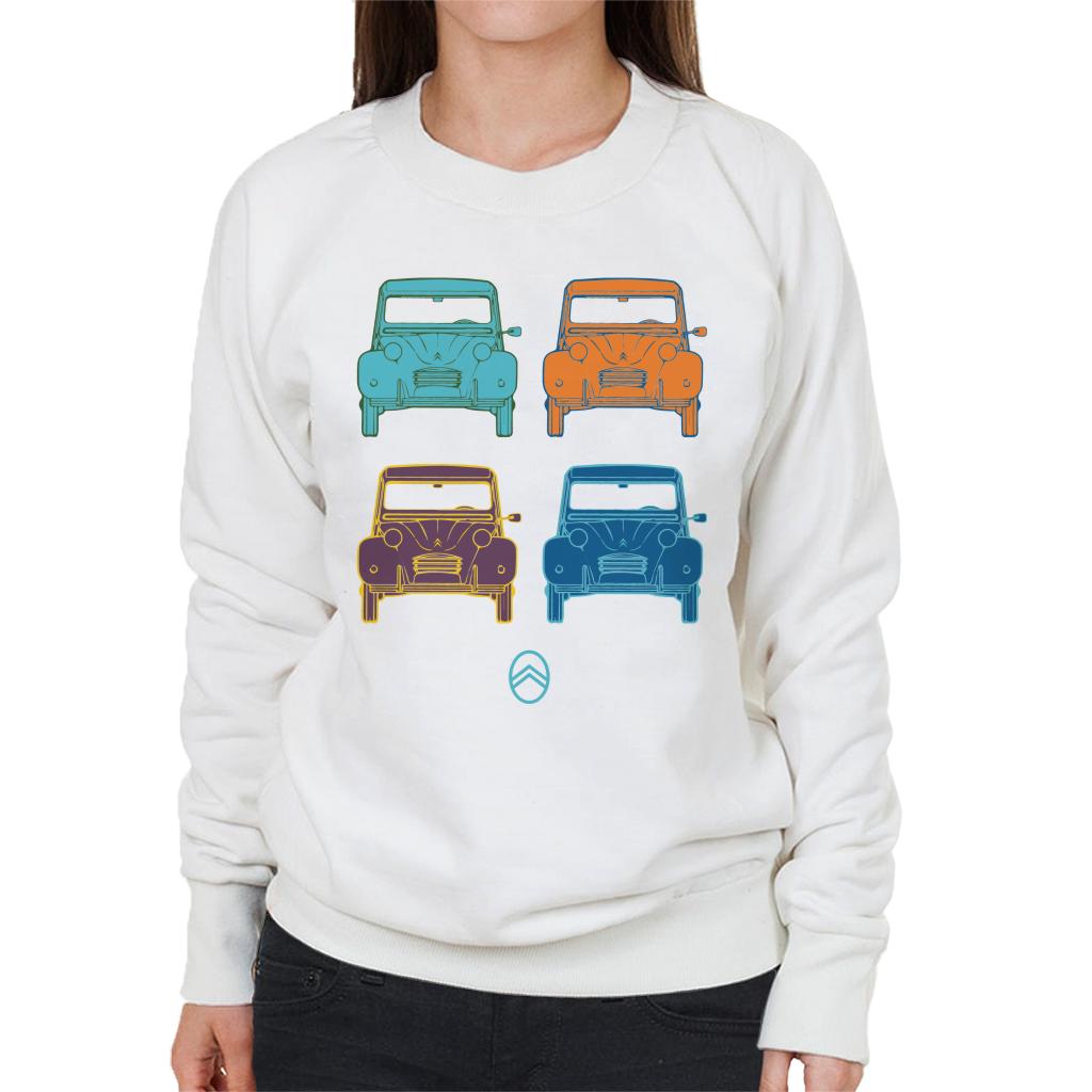 Citroën 2CV Pop Art Style Women's Sweatshirt-ALL + EVERY