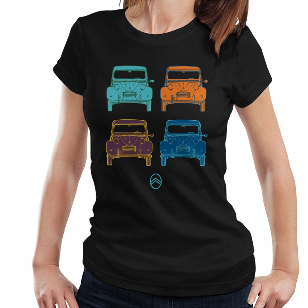 Citroën 2CV Pop Art Style Women's T-Shirt-ALL + EVERY