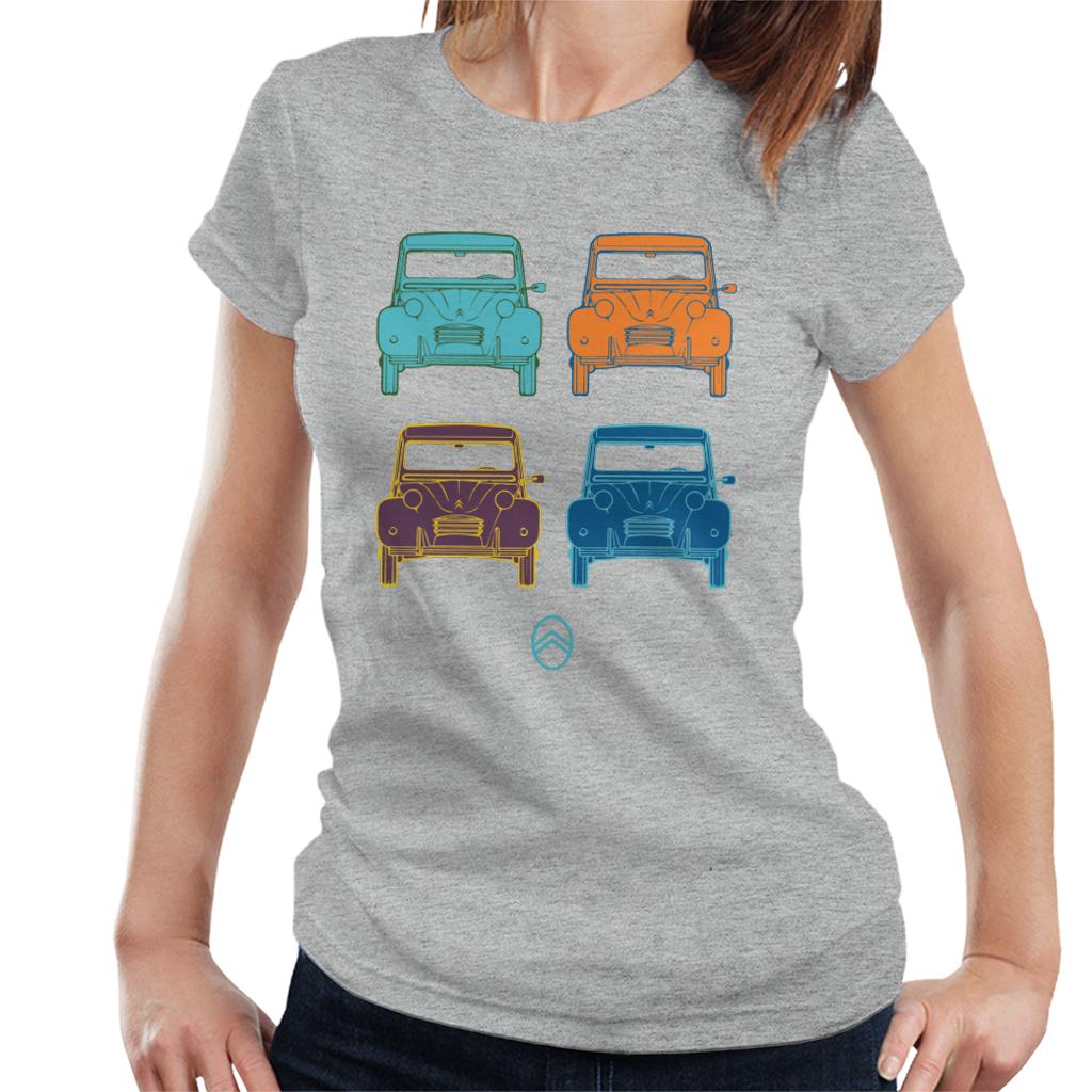 Citroën 2CV Pop Art Style Women's T-Shirt-ALL + EVERY