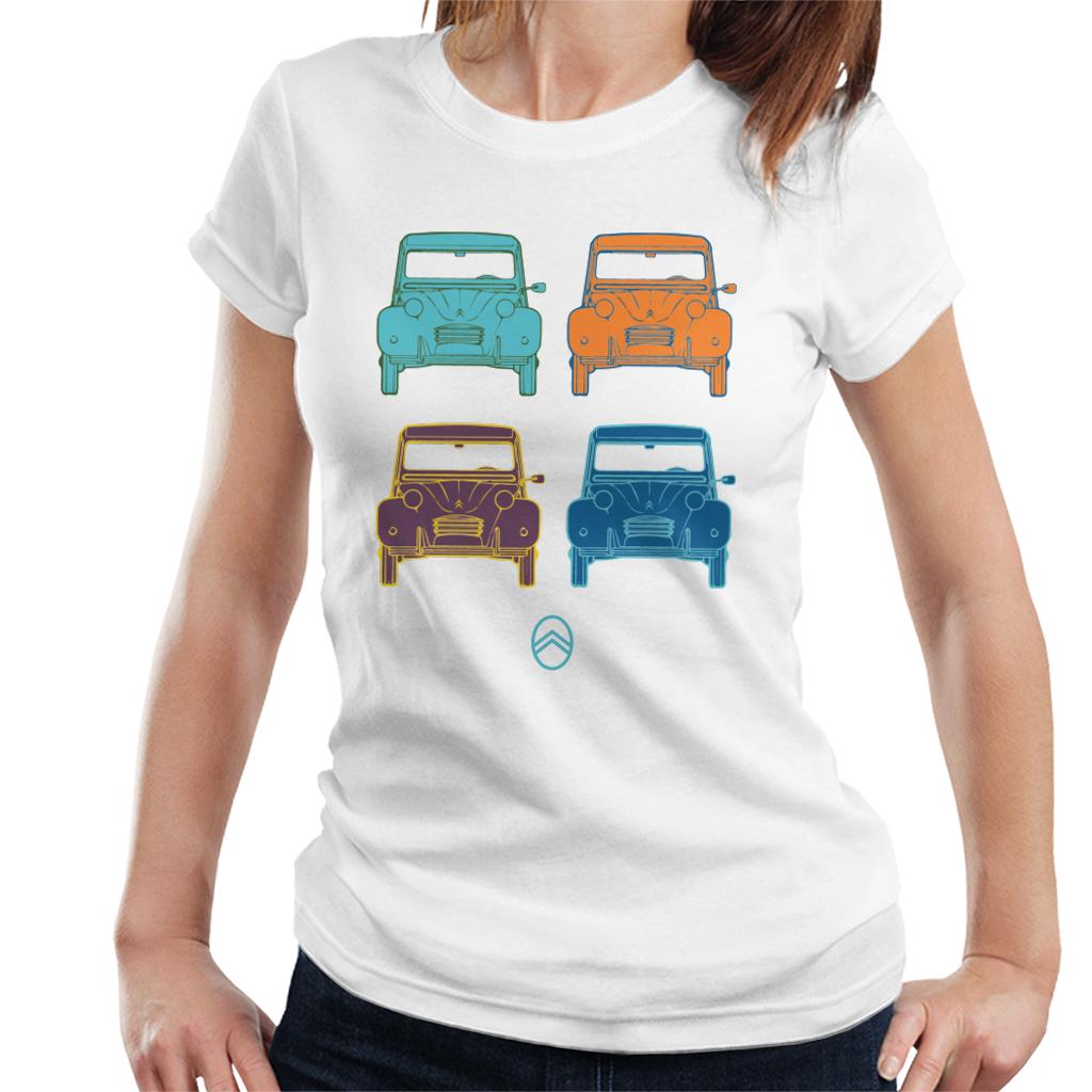 Citroën 2CV Pop Art Style Women's T-Shirt-ALL + EVERY