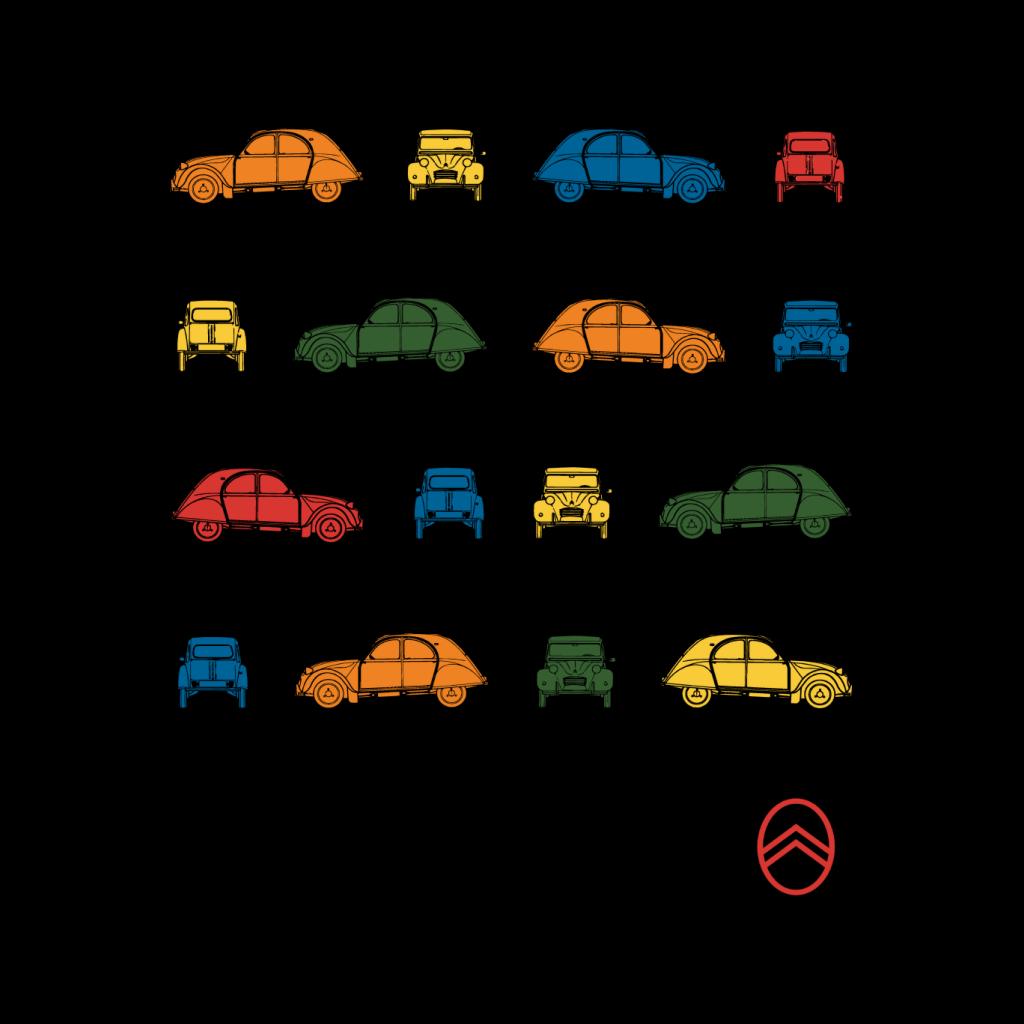 Citroën 2CV Pop Art Pattern Men's T-Shirt-ALL + EVERY