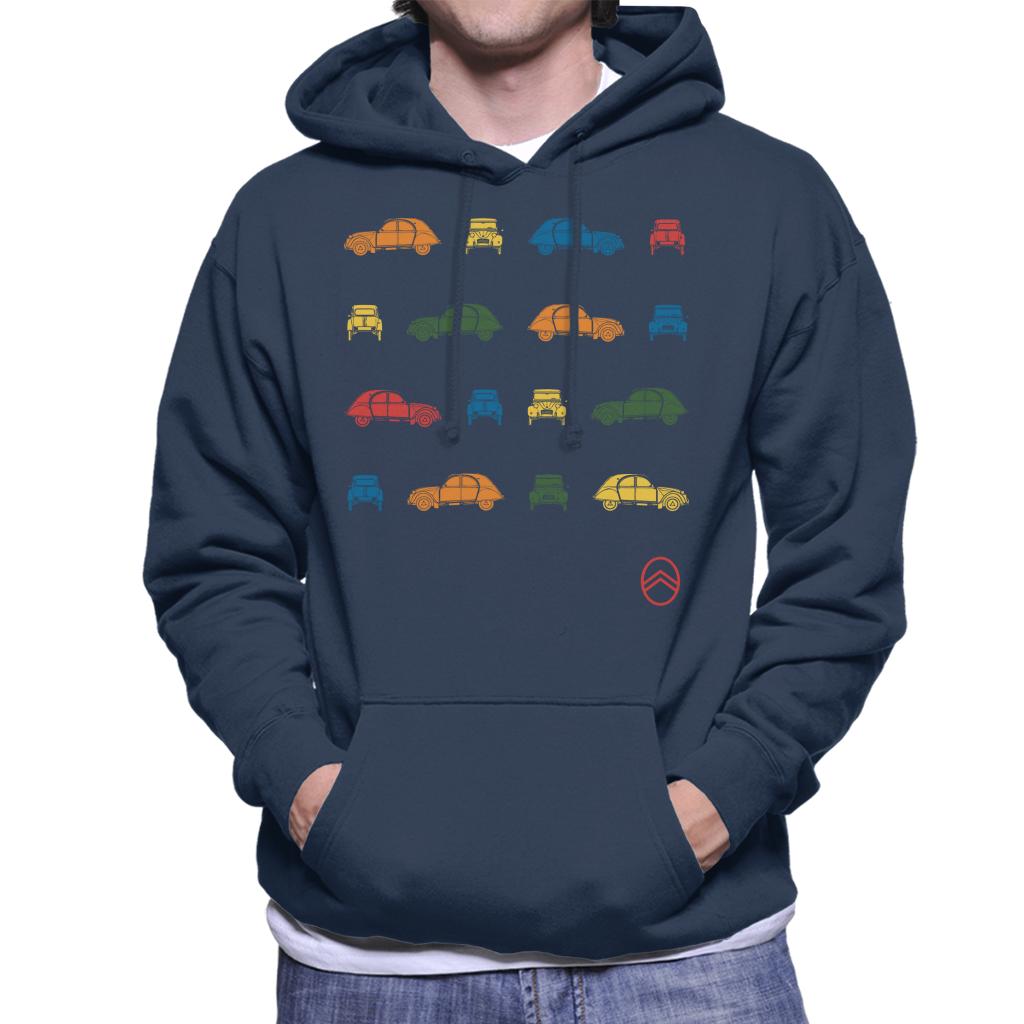 Citroën 2CV Pop Art Pattern Men's Hooded Sweatshirt-ALL + EVERY