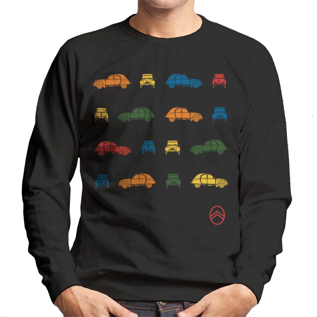 Citroën 2CV Pop Art Pattern Men's Sweatshirt-ALL + EVERY