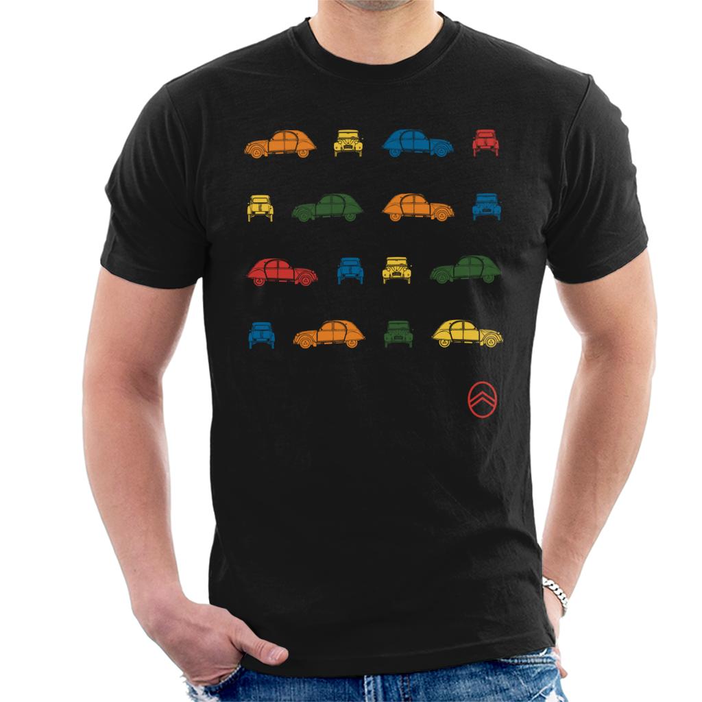 Citroën 2CV Pop Art Pattern Men's T-Shirt-ALL + EVERY