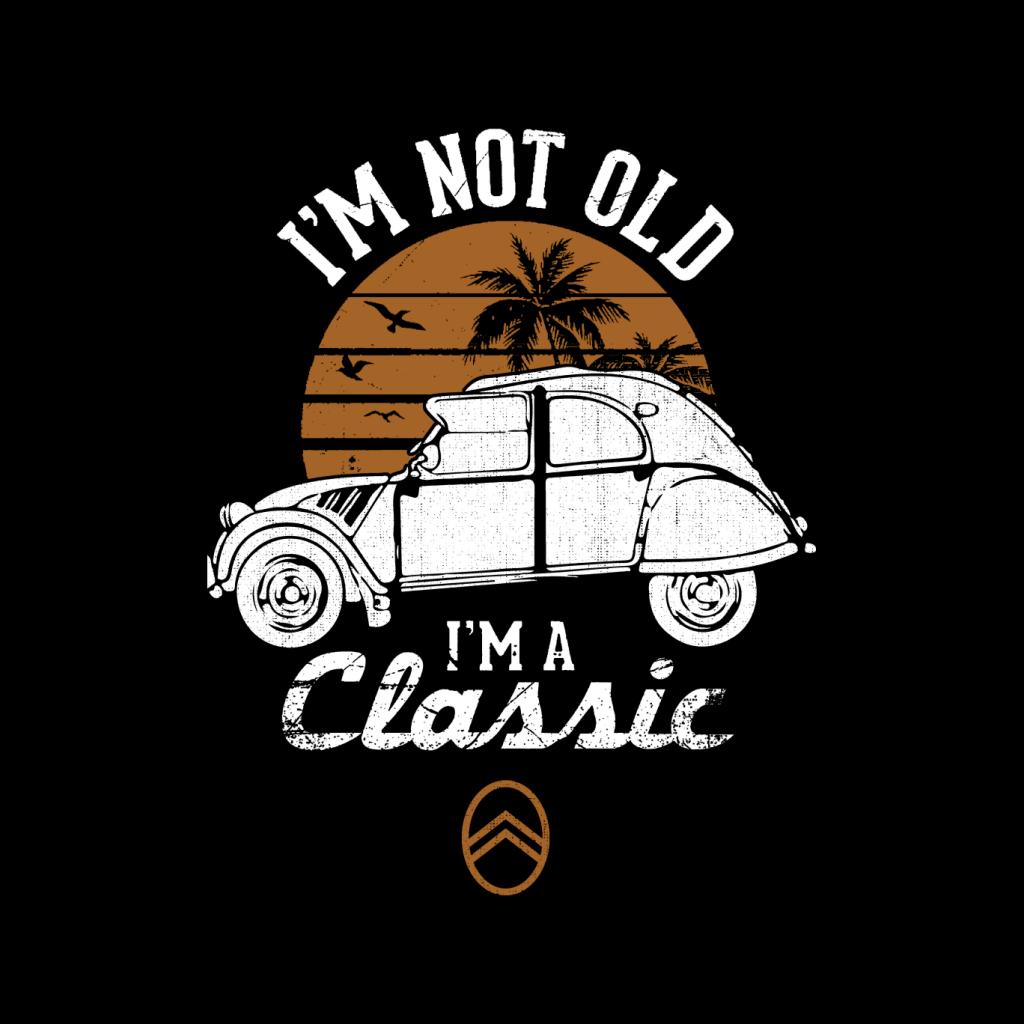 Citroën 2CV White I'm Not Old Classic Sunset Men's Hooded Sweatshirt-ALL + EVERY