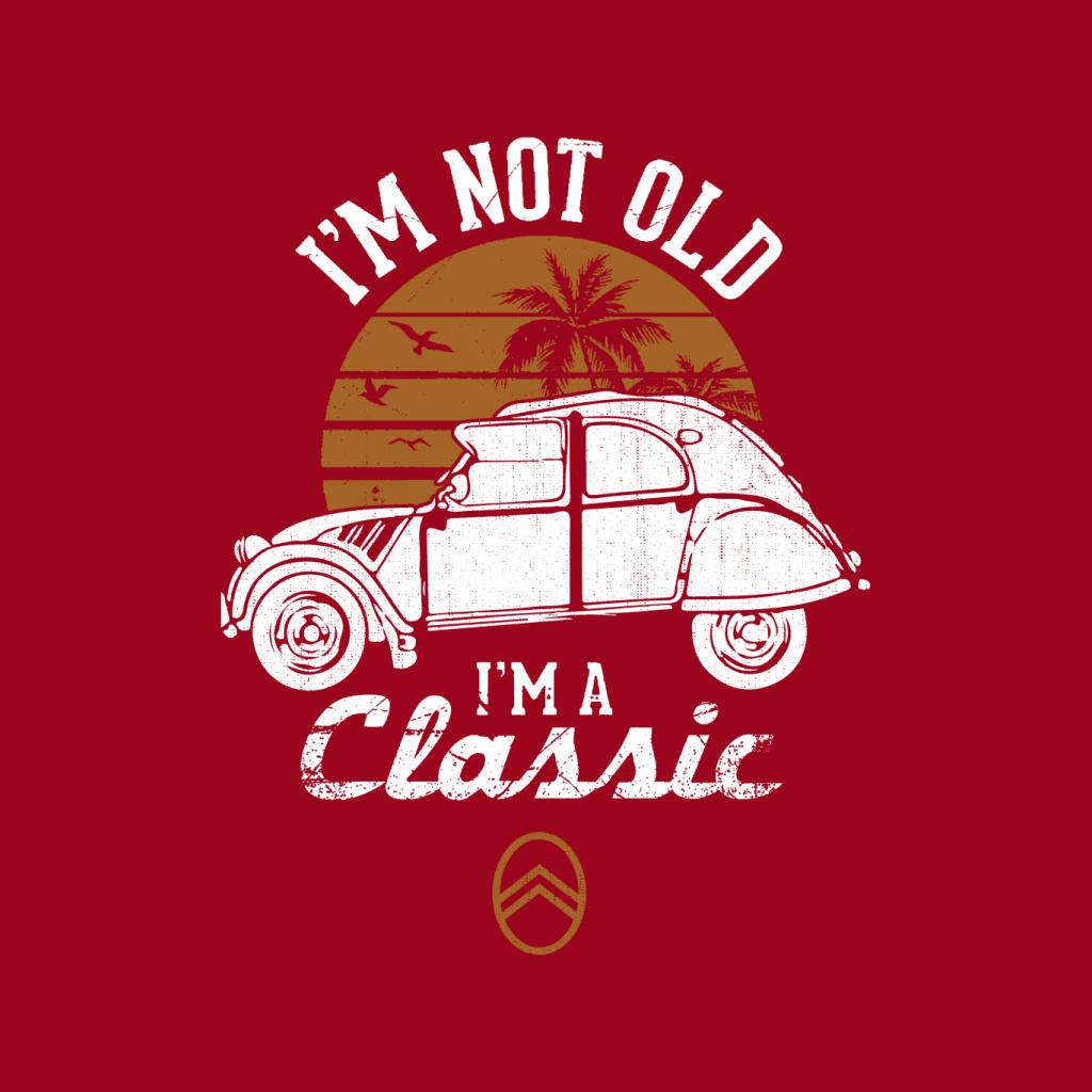 Citroën 2CV White I'm Not Old Classic Sunset Men's Hooded Sweatshirt-ALL + EVERY