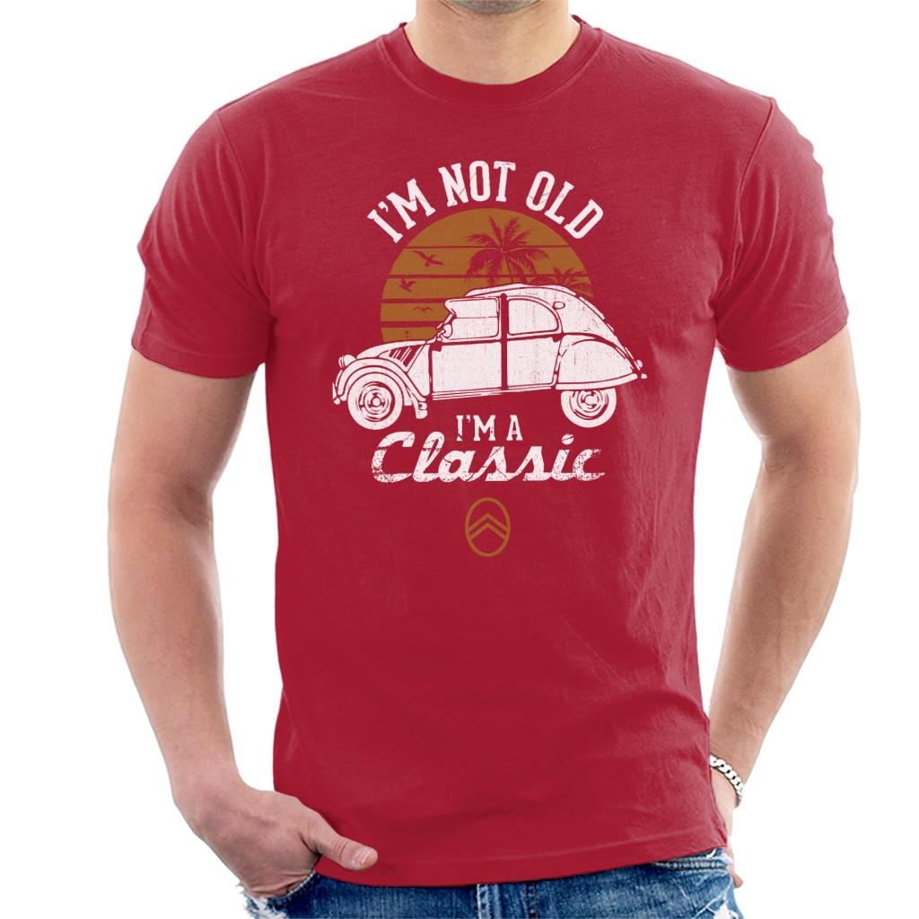 Citroën 2CV White I'm Not Old Classic Sunset Men's T-Shirt-ALL + EVERY