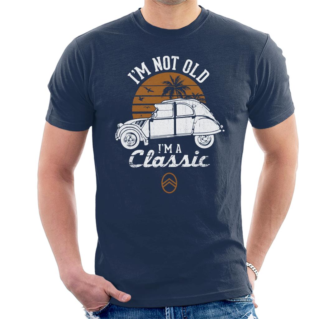 Citroën 2CV White I'm Not Old Classic Sunset Men's T-Shirt-ALL + EVERY