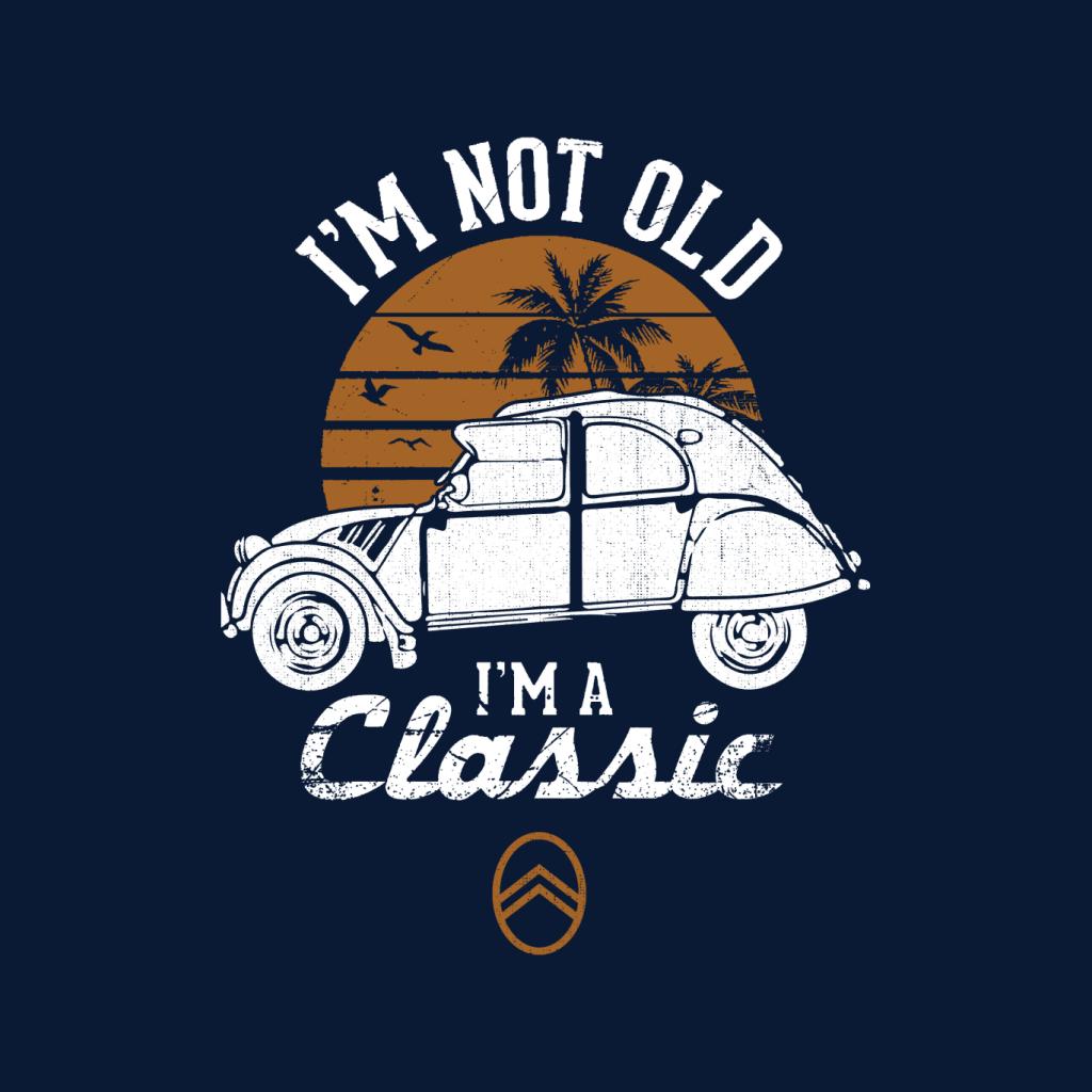 Citroën 2CV White I'm Not Old Classic Sunset Men's Hooded Sweatshirt-ALL + EVERY